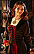 Serena Kleid, Samt Mittelalter-Kleid, Samt