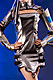 Cyber Dress Kleid, Lack Kleid, Lack
