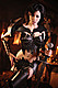 Witch Elf Armor Larp Lederr�stung, schwarz Larp Lederr�stung, schwarz
