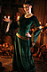 Witch of Dawn Kleid, Samt Kleid, Samt