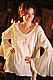 Johanna Bluse, Baumwolle Mittelalter Bluse, Baumwolle