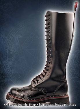 Aderlass 20-Eye-Boot Leather Black