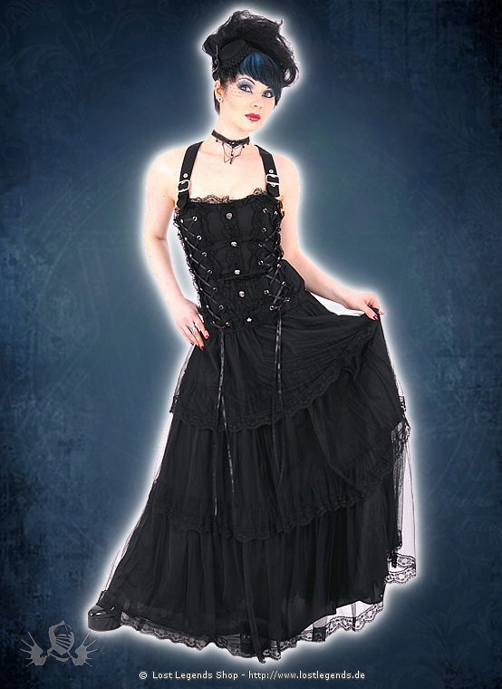 Aderlass Lolita Longdress Black Denim