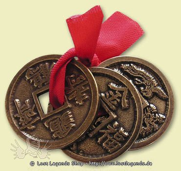 Alte Symbole Feng Shui Glücksmünzen