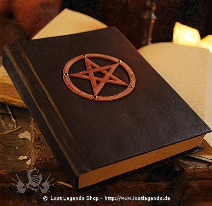 Buch der Schatten Holz-Pentagramm 24 x 30 cm