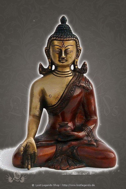 Budha Figur Messing, ca 17 cm
