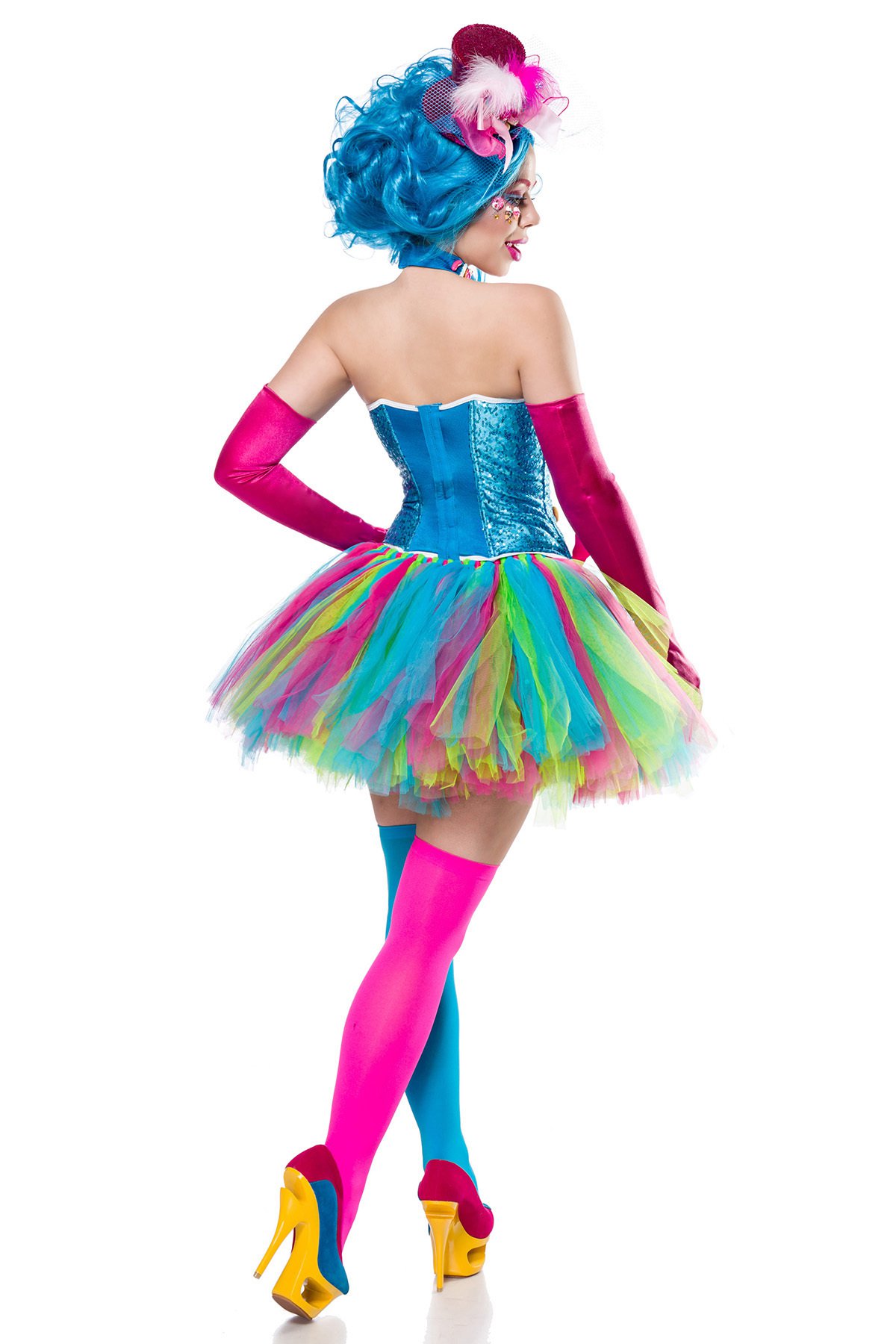 ATX 80130 Cotton Candy Girl Kostüm Karneval Zuckerwatte Zirkus 36 38 40 42 44