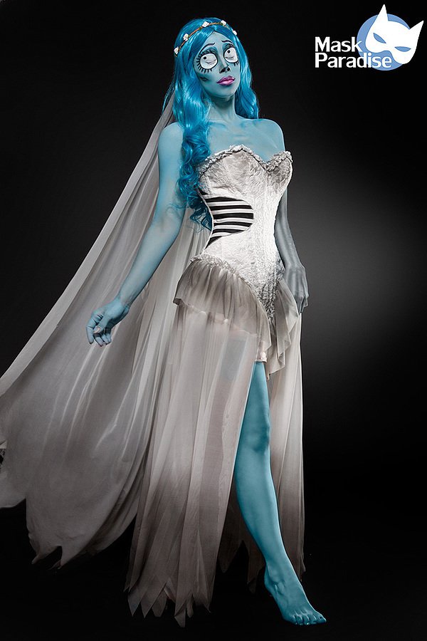 Corpse Bride Komplettset weiß/blau