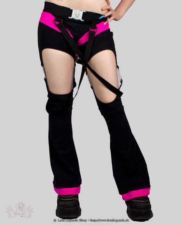 Cyberdog X-Girl Podium Leggings Black-Pink