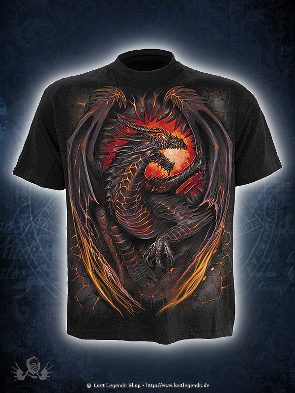 Dragon Furnace T-Shirt schwarz SPIRAL