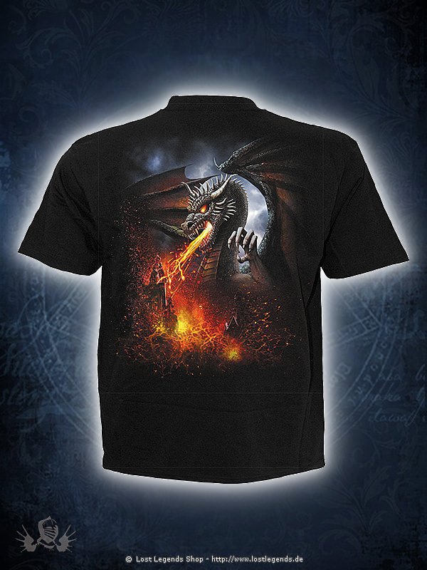 Dragon Lava T-Shirt schwarz SPIRAL