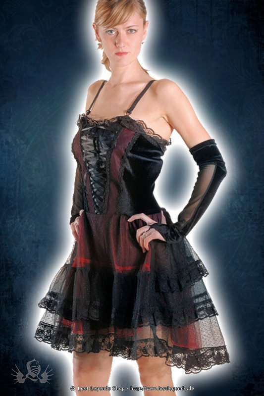 Gothic Kleid mit Tüllrock