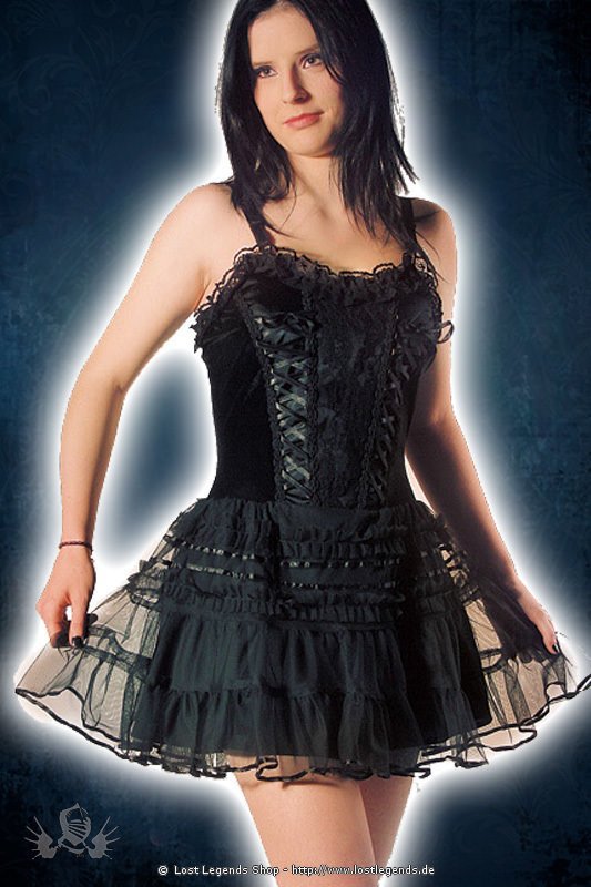 Gothic Kleid mit Tüllrock