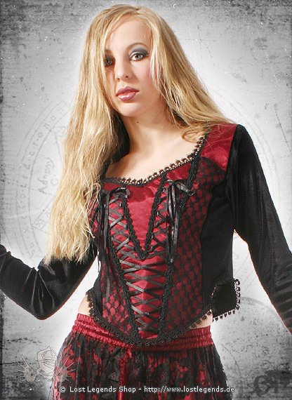 Gothic Miederbluse Nocturnal Girl