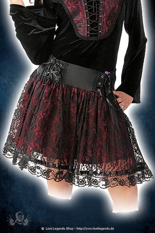 Gothic Mini Skirt with lace