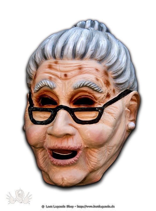 Großmutter Latex Maske