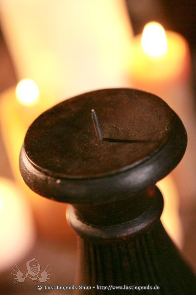 Holzkerzenständer für breite Kerzen