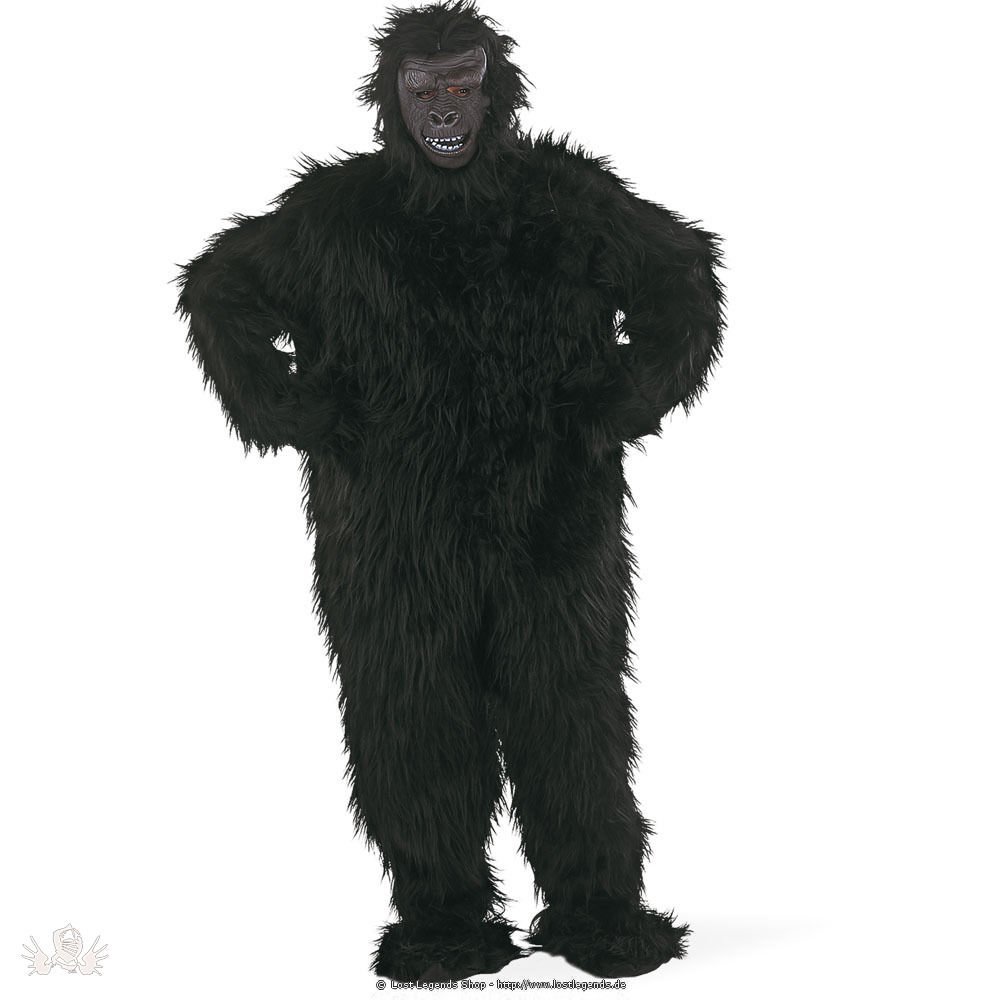karnevalskostüm Gorilla schwarz