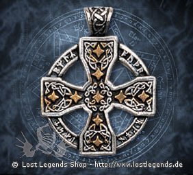 Keltisches Runenkreuz Nordische Lichter
