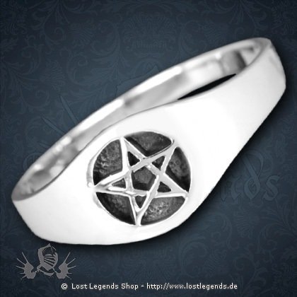 Kleiner Pentagramm-Ring Pentacle