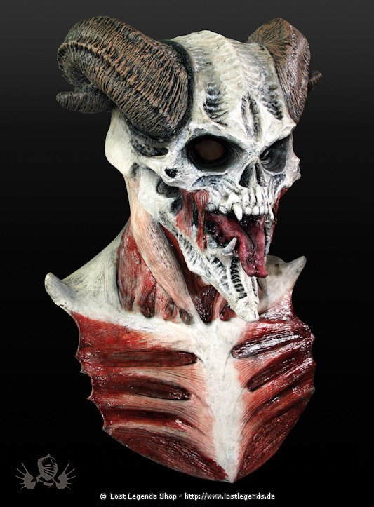 Knochendämon Latex Maske