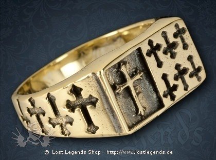 Kreuzritter Ring Bronze