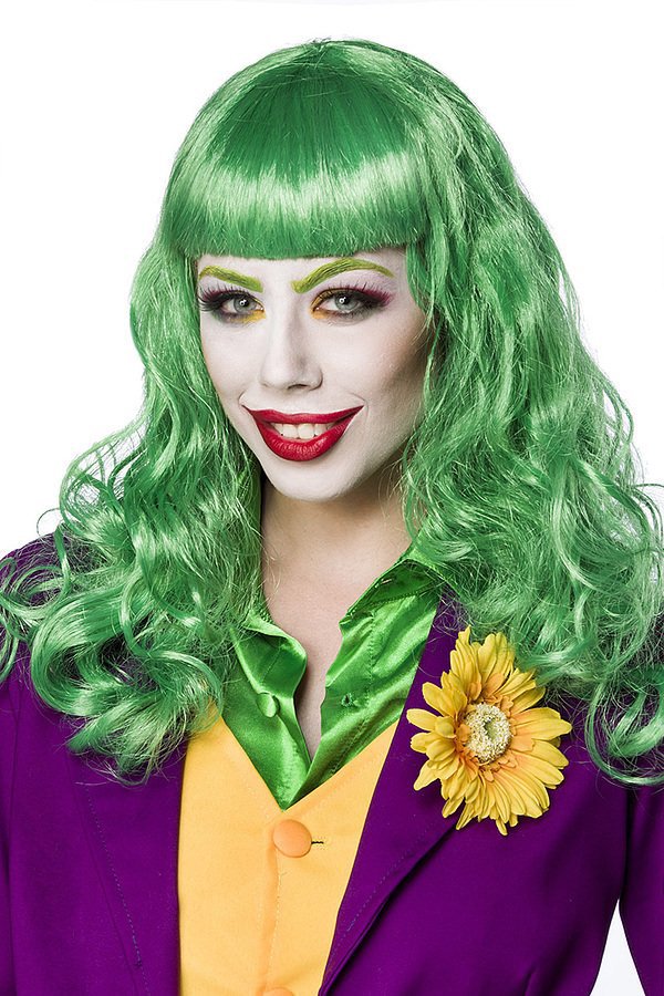 Lady Joker Perücke grün