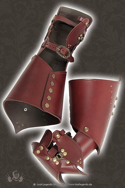 Larp Leather Gauntlets Young Warrior