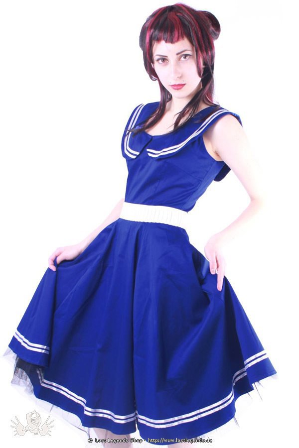 Sailor Dress with Belt 