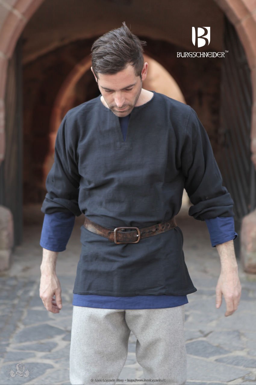 Medieval Short Tunic Eric, black