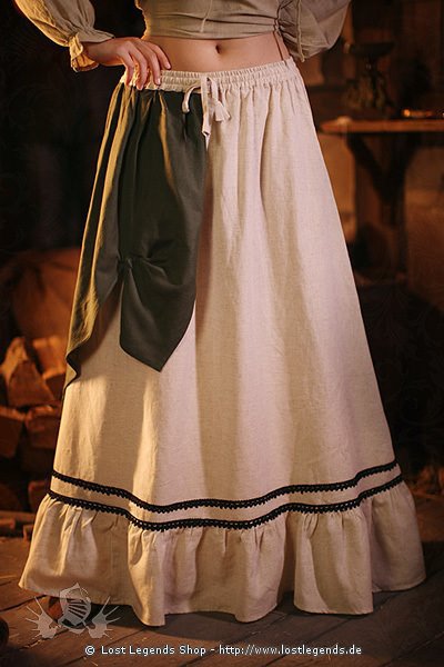 medieval skirt Melandra, with apron
