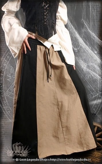 medieval skirt Wych, striped