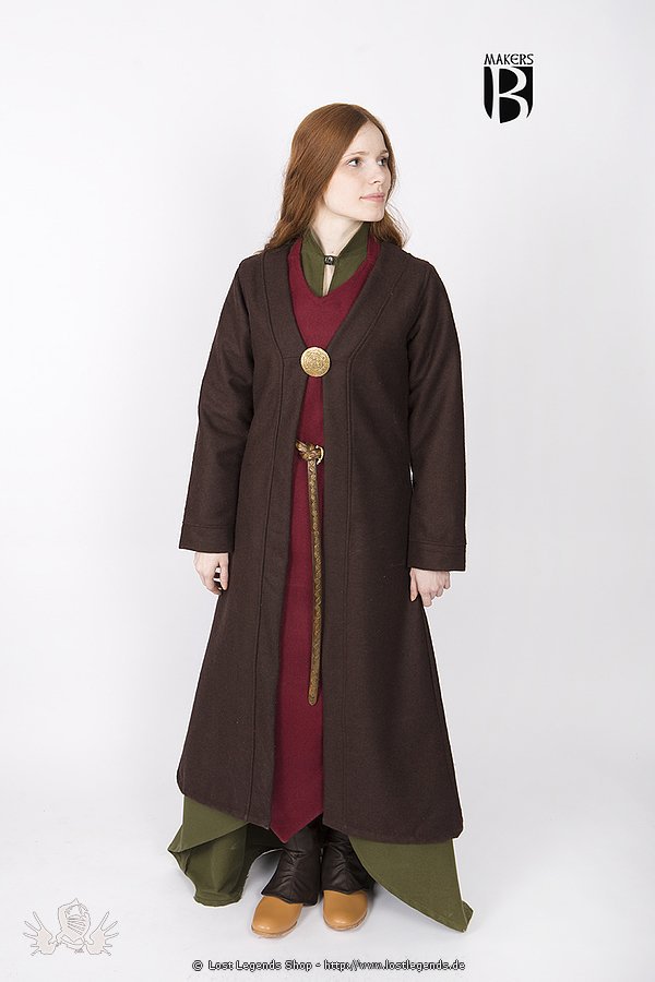 Medieval Coat Aslaug, braun