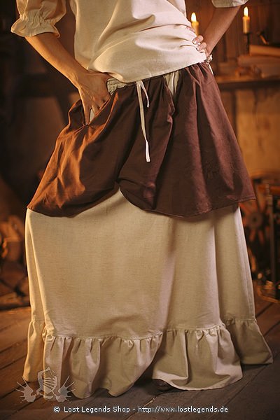 Medieval skirt Yolanda with apron
