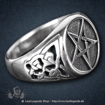 Pentagramm-Ring Celtic Pentacle