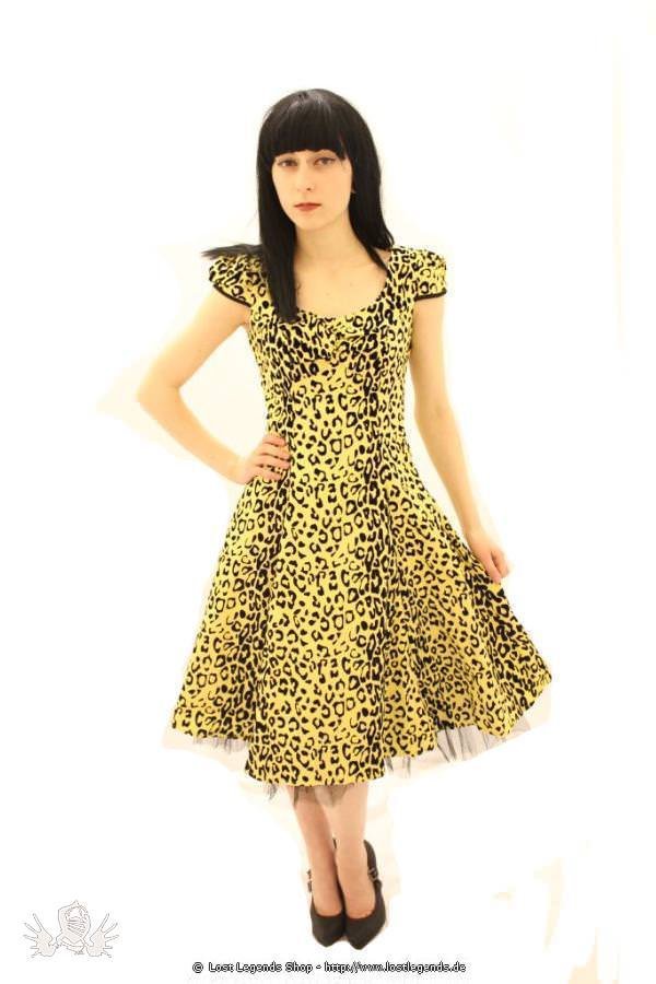 Pin Up Kleid Leopardenmuster