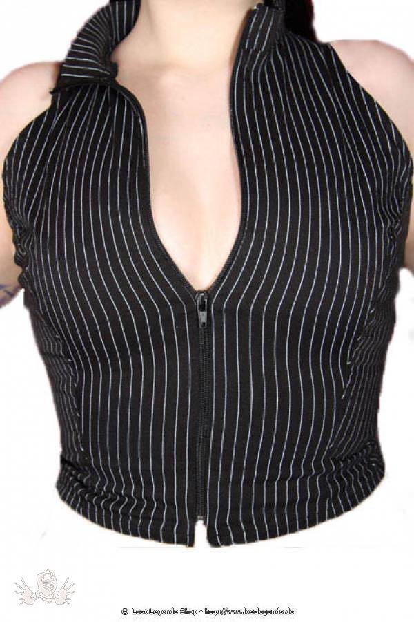 Pinstripe Barb Gothic Top