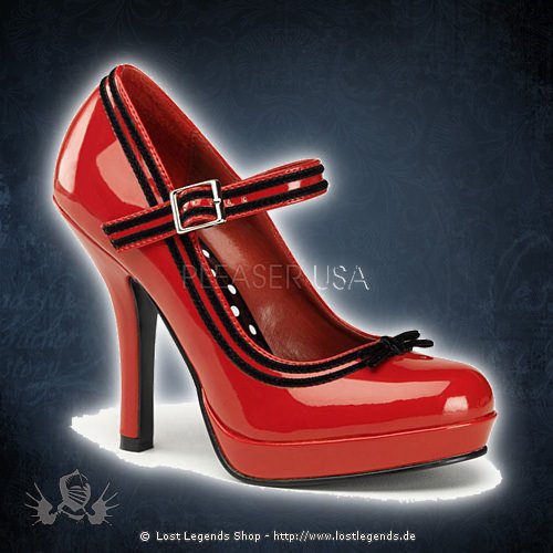 Pinup couture SECRET-15 Red Patent Leather