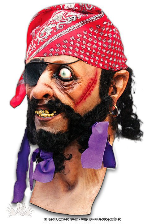 Pirat Latex Maske