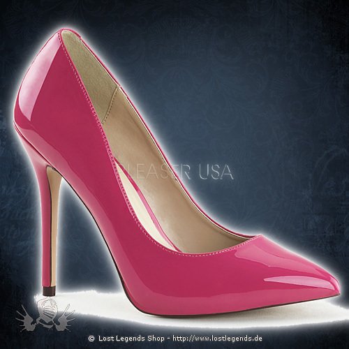 Pleaser AMUSE-20 Hot Pink Patent Leather