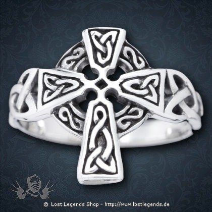 Ring keltisches Kreuz Silber