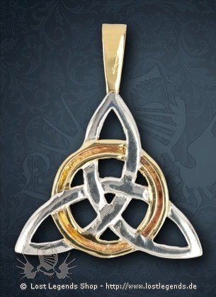 Triquetra Charmed-Knoten Anhänger, Bronze