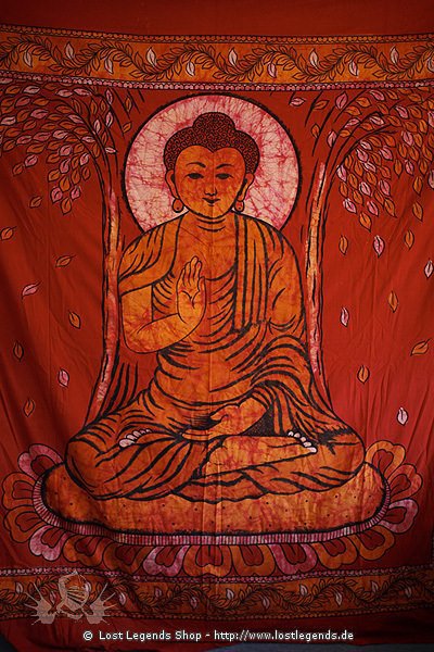 Tuch mit Buddhamotiv