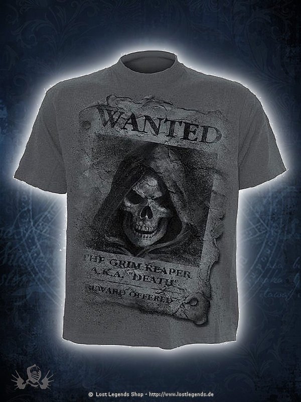 Wanted T-Shirt im Kohle-Look SPIRAL