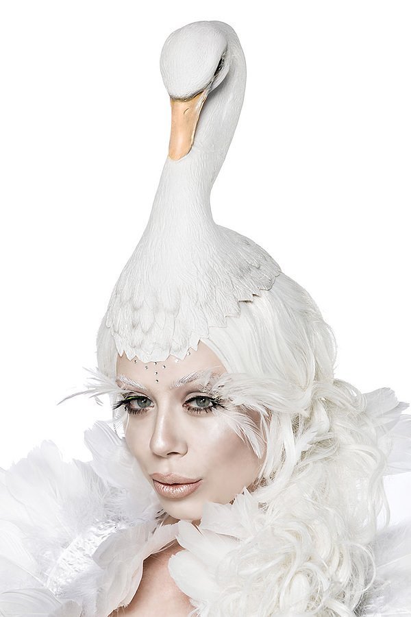 White Swan Kostümset weiß