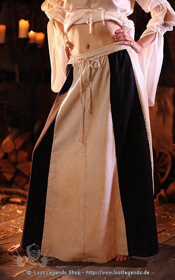medieval skirt  Wych, striped