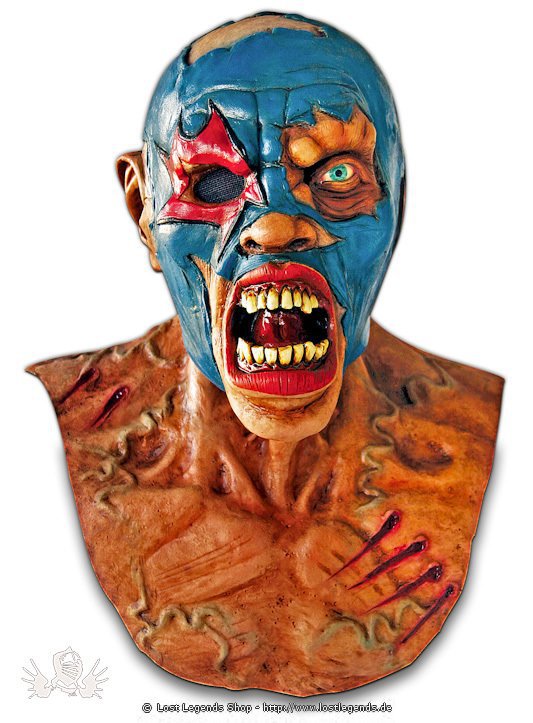 Zombie-Wrestler Latex Maske