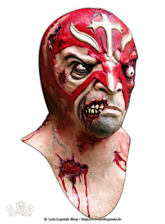 Zombieheld Latex Maske