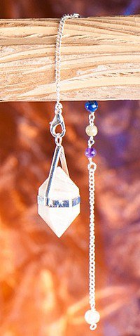 7-Chakra-Pendel mit Mondstein