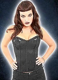 Aderlass Feast Corsage Brokat Black